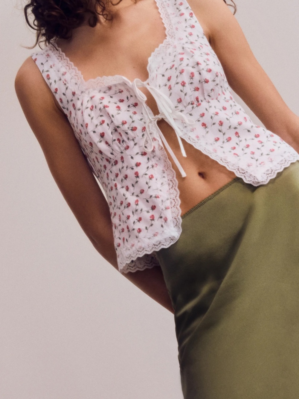 Reformation Rosalie Linen Top Size 6